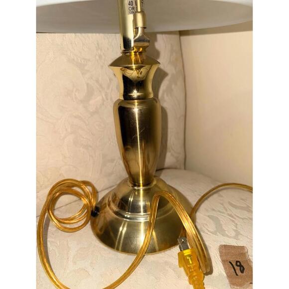 Gold Table Lamp with Frosted Glass Shade - Picture 5 of 9
